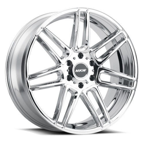 20x8.5 MKW M126 Chrome Wheel 5x120 (40mm)
