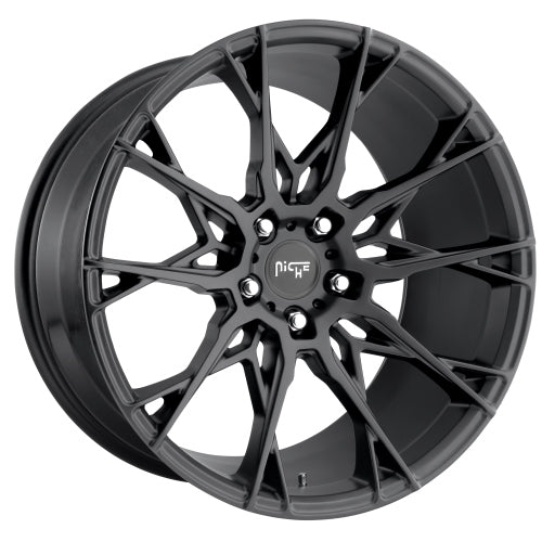 22x10.5 M183 Niche Staccato Matte Black Wheel 5x4.5 (40mm)