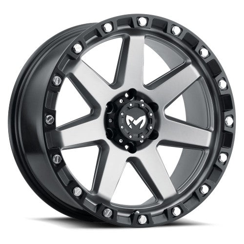 17x8.5 MKW Offroad M203 Matte Grey Wheel 5x5 (0mm)