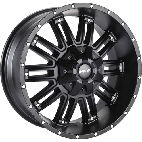 17x9 MKW Offroad M80 Satin Black Wheel 5x5.5 (10mm)