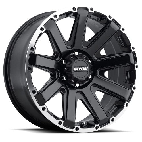 20x9 MKW Offroad M94 Satin Black Machined Wheel 6x5.5 (10mm)