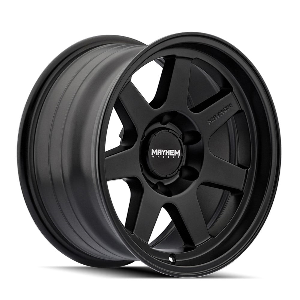 17x9 Mayhem Convoy Satin Black Wheel 6x5.5 (-6mm)