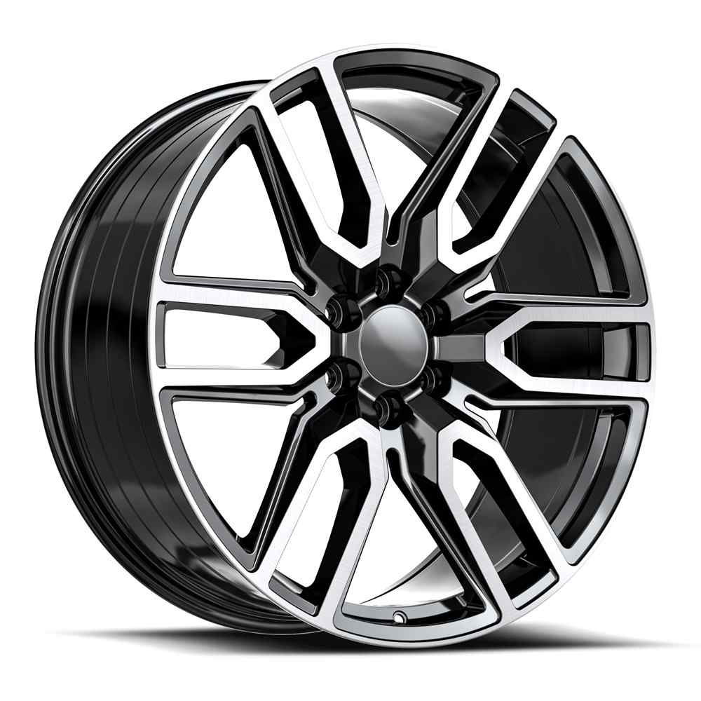 OE. Revolution G-36 20X9 6X139.7 +31 Cb 78.1 Gloss Black & Machined