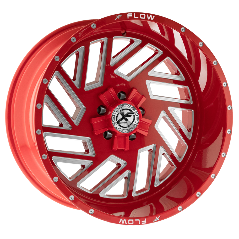 20x12 XFX Flow XFX-304 Red & Milled Wheel 8x170/8x6.5 (-44mm)
