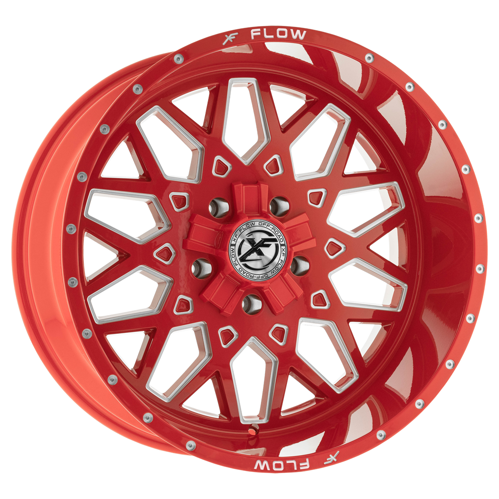 20x12 XFX Flow XFX-307 Red & Milled Wheel 6x135/6x5.5 (-44mm)