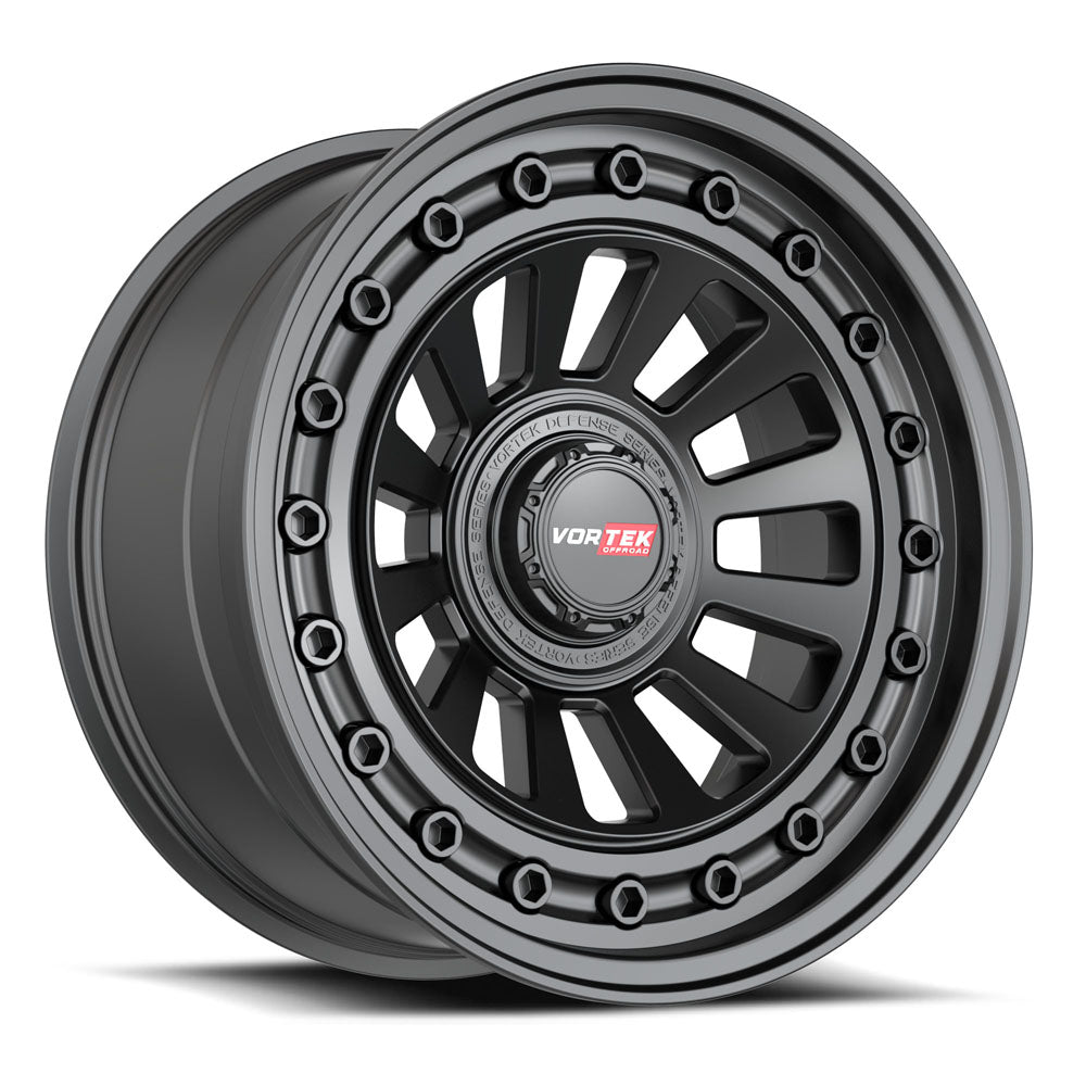 18x9 Vortek VRD-702 Matte Black Wheel 6x135/6x5.5 (-12mm)