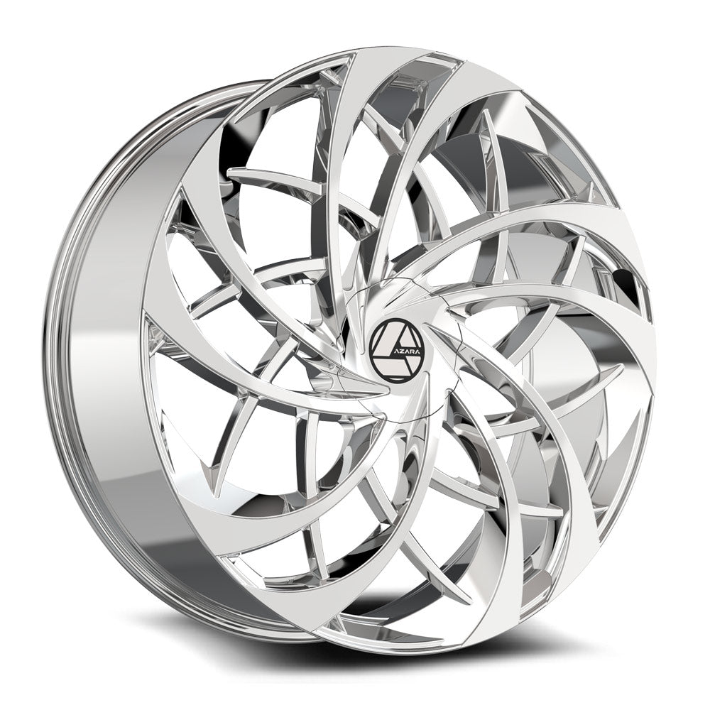 Azara AZA-540 24x9 5x 6x Blank +15 Cb 78.1 Nano Chrome (PCD Range 5x/6x100-127)