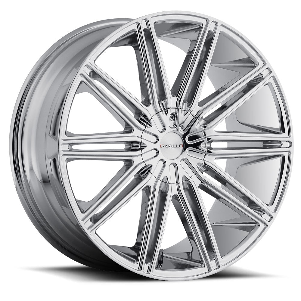 26x9.5 Cavallo CLV-10 Chrome Wheel 5x115/5x120 (15mm)