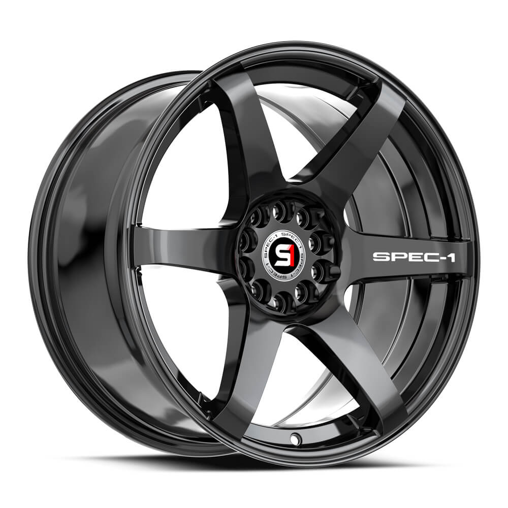 18x8 Spec-1 SPT-32 Gloss Black Wheel 4x100/4x4.5 (34mm)