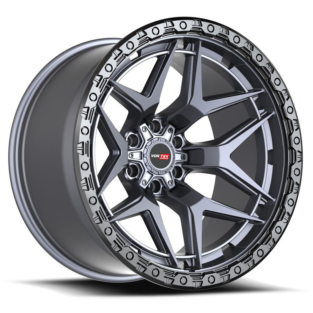 Vortek VRT-603 ATHENO 18x9 8x170 0 Cb 125.1 Matte Titanium With Black Bead Ring