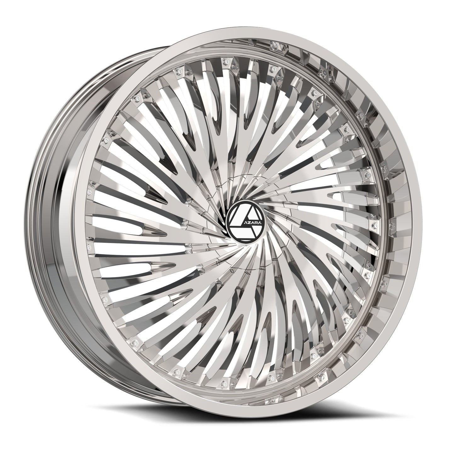 Azara AZA-526 22x9.5 5x 6x Blank +15 Cb 78.1 Nano Chrome