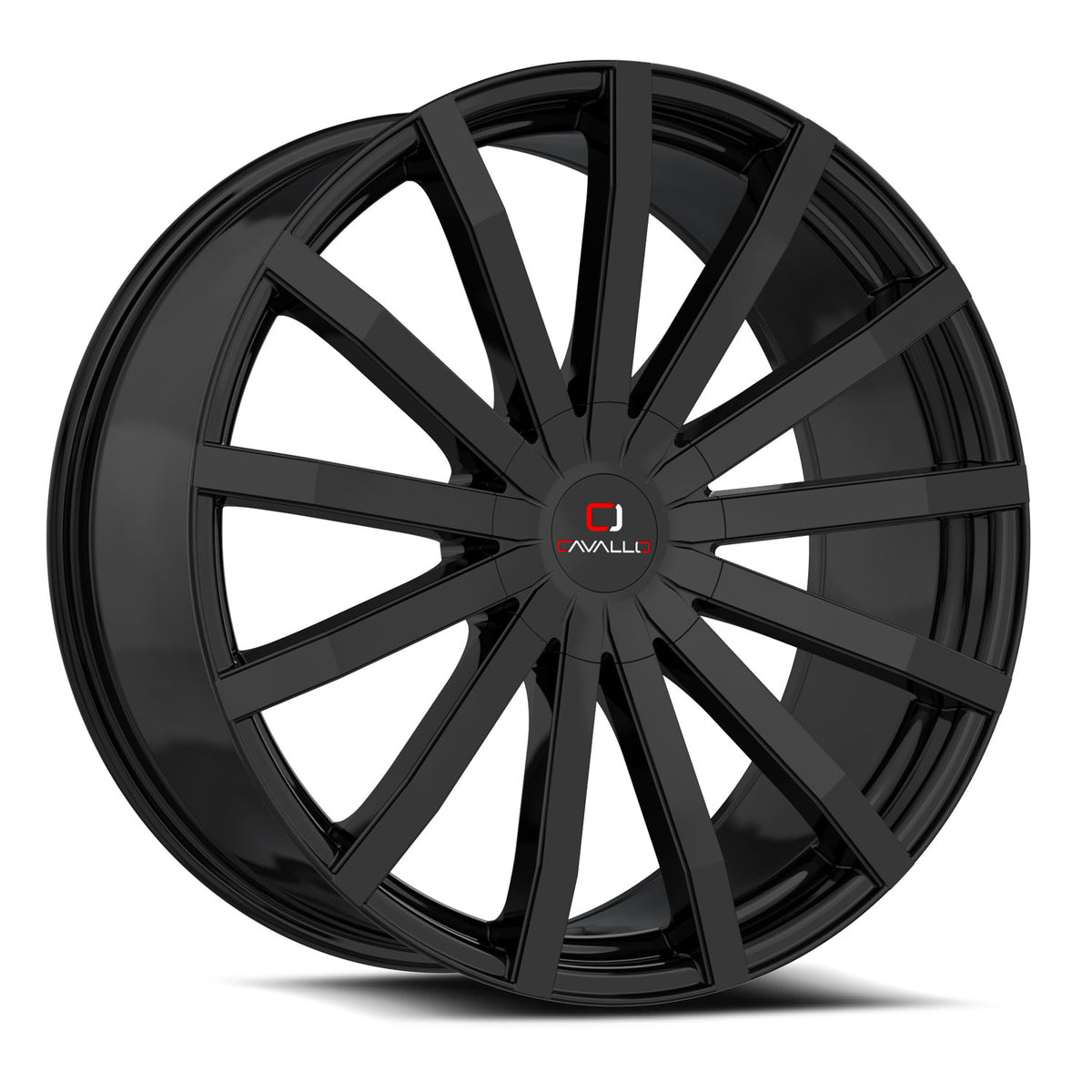 18x8 Cavallo CLV-52 Gloss Black Wheel 5x112/5x4.5 (35mm)