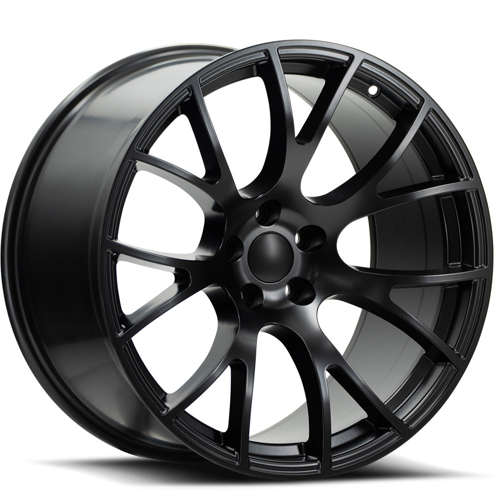 22x10 O.E. Revolution DG-05 Matte Black Wheel 5x115 (18mm)