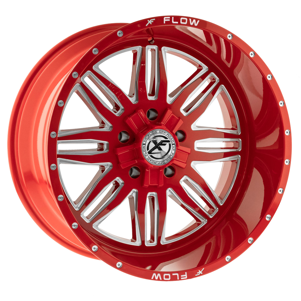 22x12 XFX Flow XFX-303 Red & Milled Wheel 6x135/6x5.5 (-44mm)