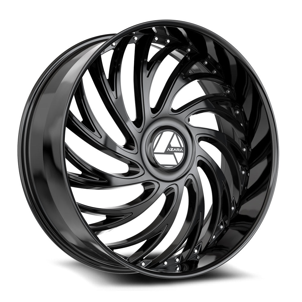 26x9.5 Azara AZX-101 Gloss Black Wheel 6 Lug Blank (15mm)