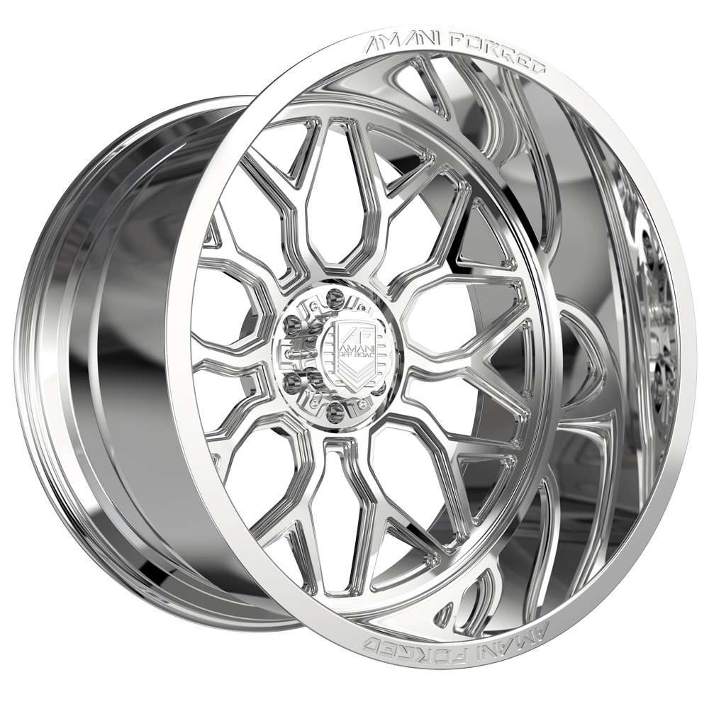 22x12 Amani Mira Polished FORGED Wheel 6 Lug Blank (-44mm)