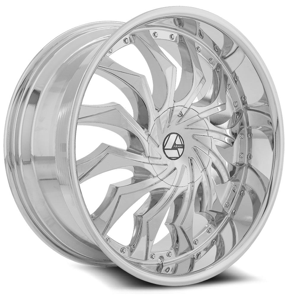 22x9.5 Azara AZA-515 Chrome Wheel 5x115/5x120 (15mm)