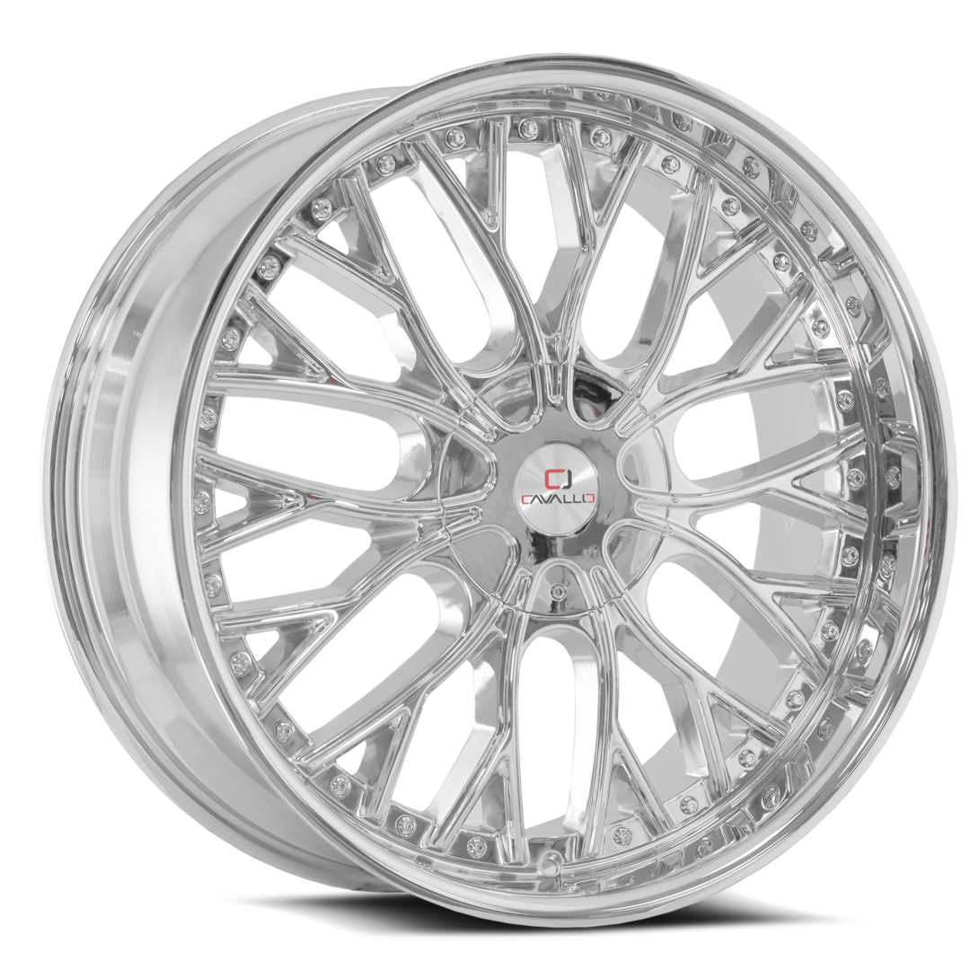 24x9 Cavallo CLV-33 Nano Chrome Wheel 5x115/5x120 (18mm)