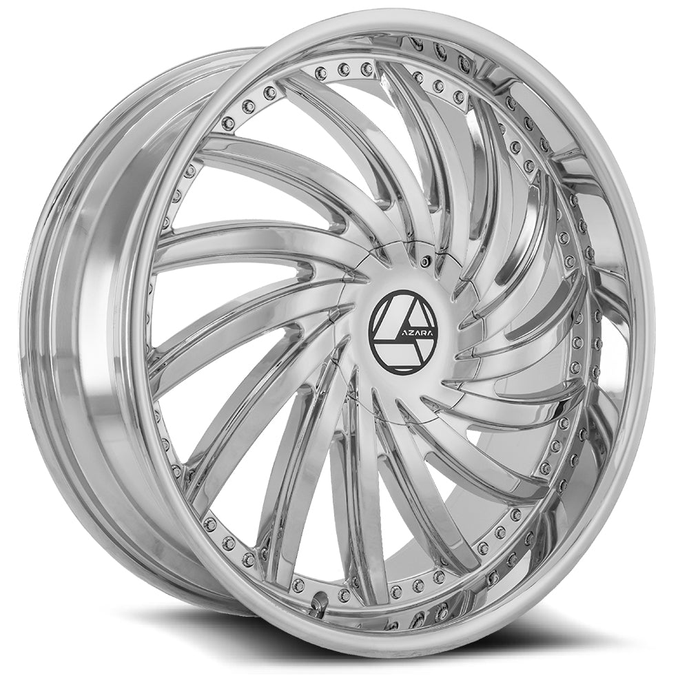 30x9.5 Azara AZA-508 Chrome Wheel Blank (15mm)