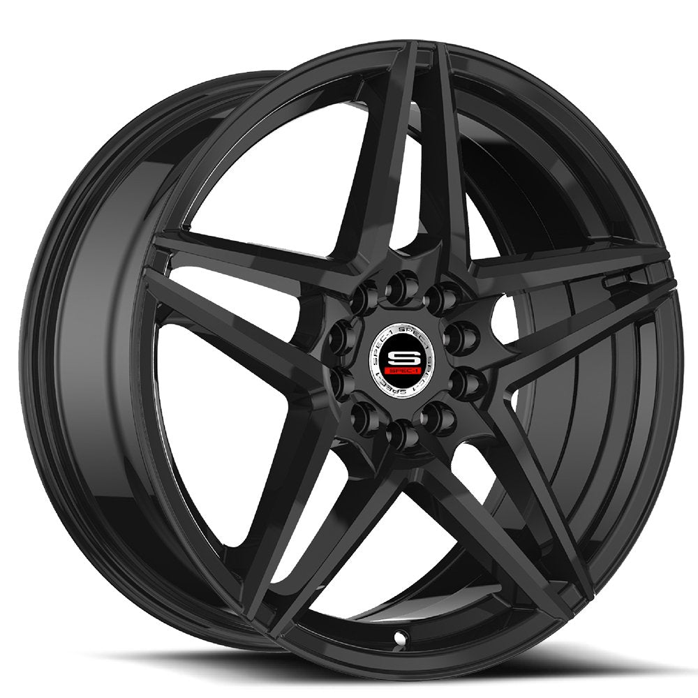 18x8 Spec-1 SP-54 Gloss Black Wheel 5x110/5x4.5 (38mm)