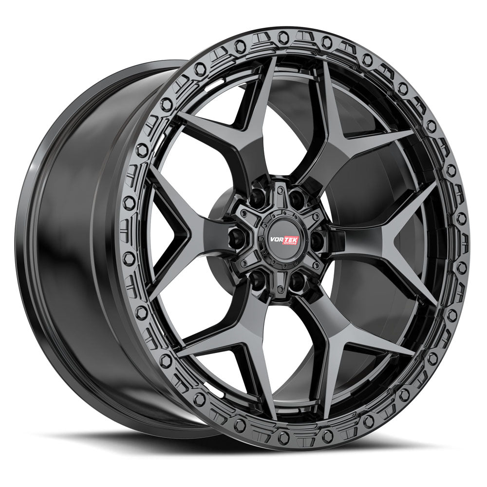 22x12 Vortek VRT-603 Satin Black Wheel 6x135/6x5.5 (-44mm)