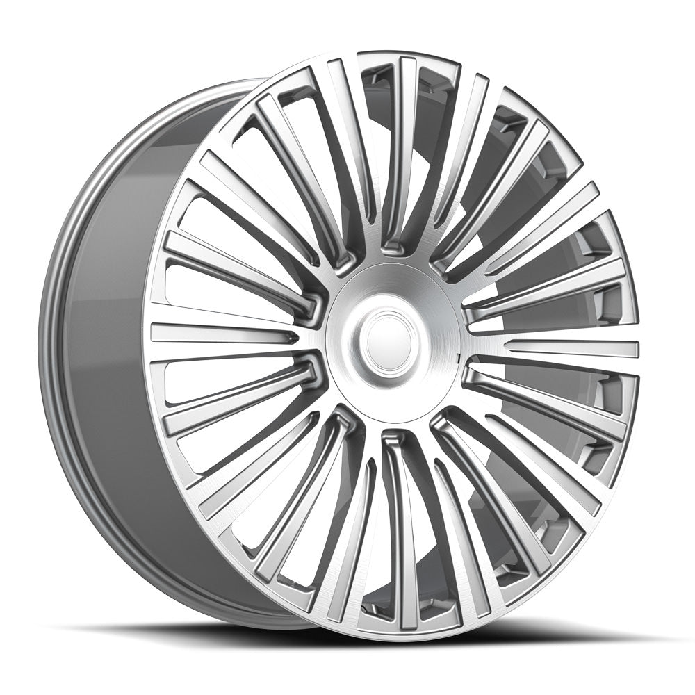 22x9 O.E. Revolution CAD-35 Silver & Machined Wheel 6x5.5 (31mm)