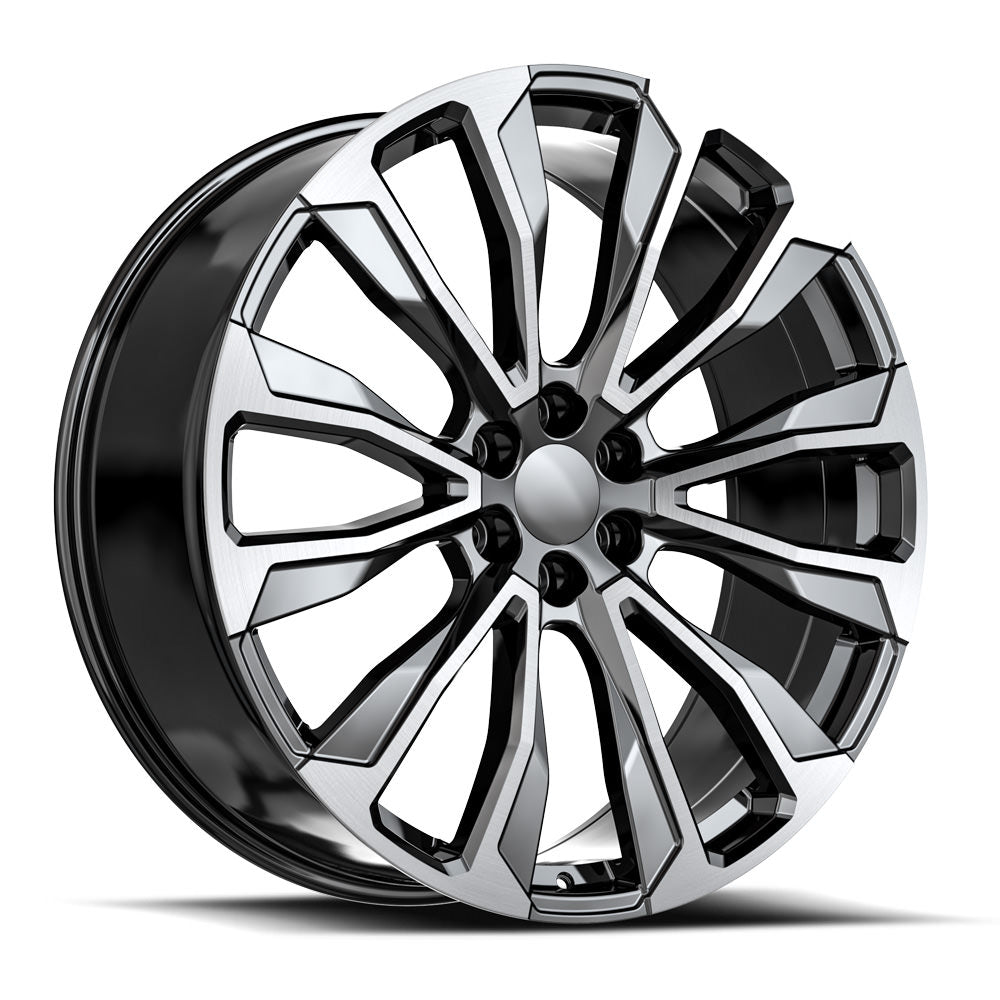 OE. Revolution G-31 26x10 6X139.7 +31 Cb 78.1 Gloss Black & Machined