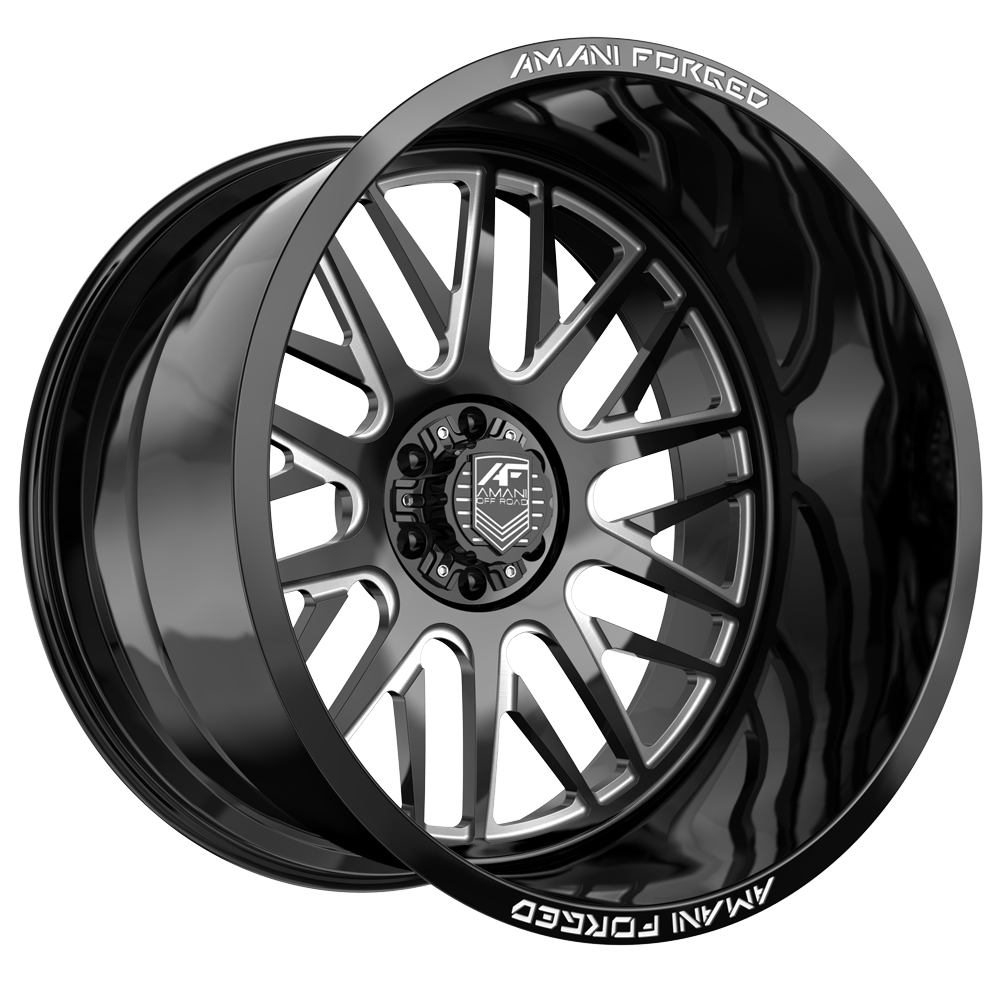 Amani DIRECTO-L 22x12 8x Blank -44 Cb 125.2 Gloss Black & Milled