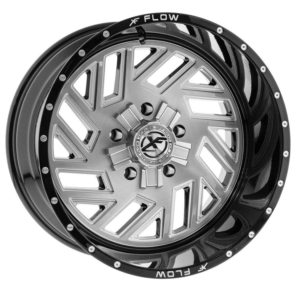24x12 XFX Flow XFX-304 Brushed & Milled Wheel 8x170/8x180 (-44mm)