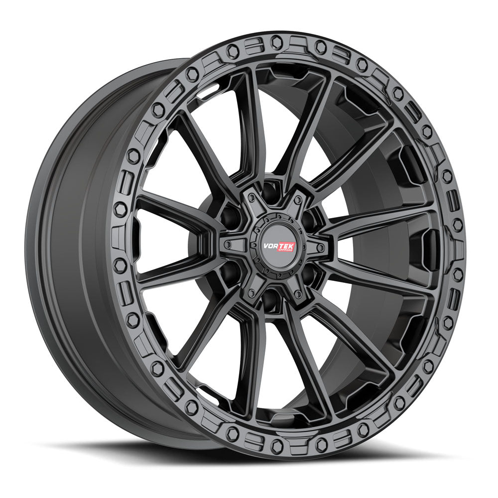 20x10 Vortek VRT-601 Matte Black Wheel 6x135/6x5.5 (-12mm)