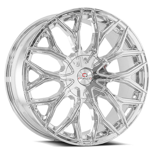 24x9 Cavallo CLV-37 Nano Chrome Wheel 6x135/6x5.5 (25mm)