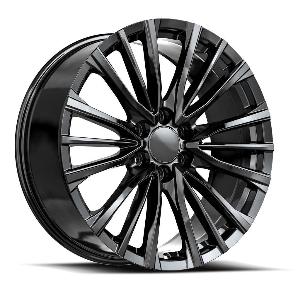 22x9 O.E. Revolution CAD-36 Gloss Black Wheel 6x5.5  (31mm)