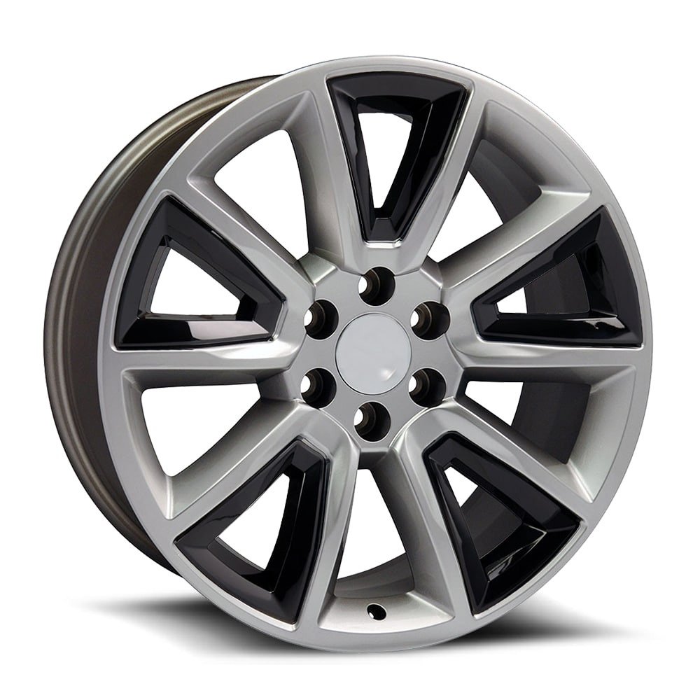 22x9 O.E. Revolution C-08 Silver W/ Black Insert Wheel 6x5.5 (31mm)