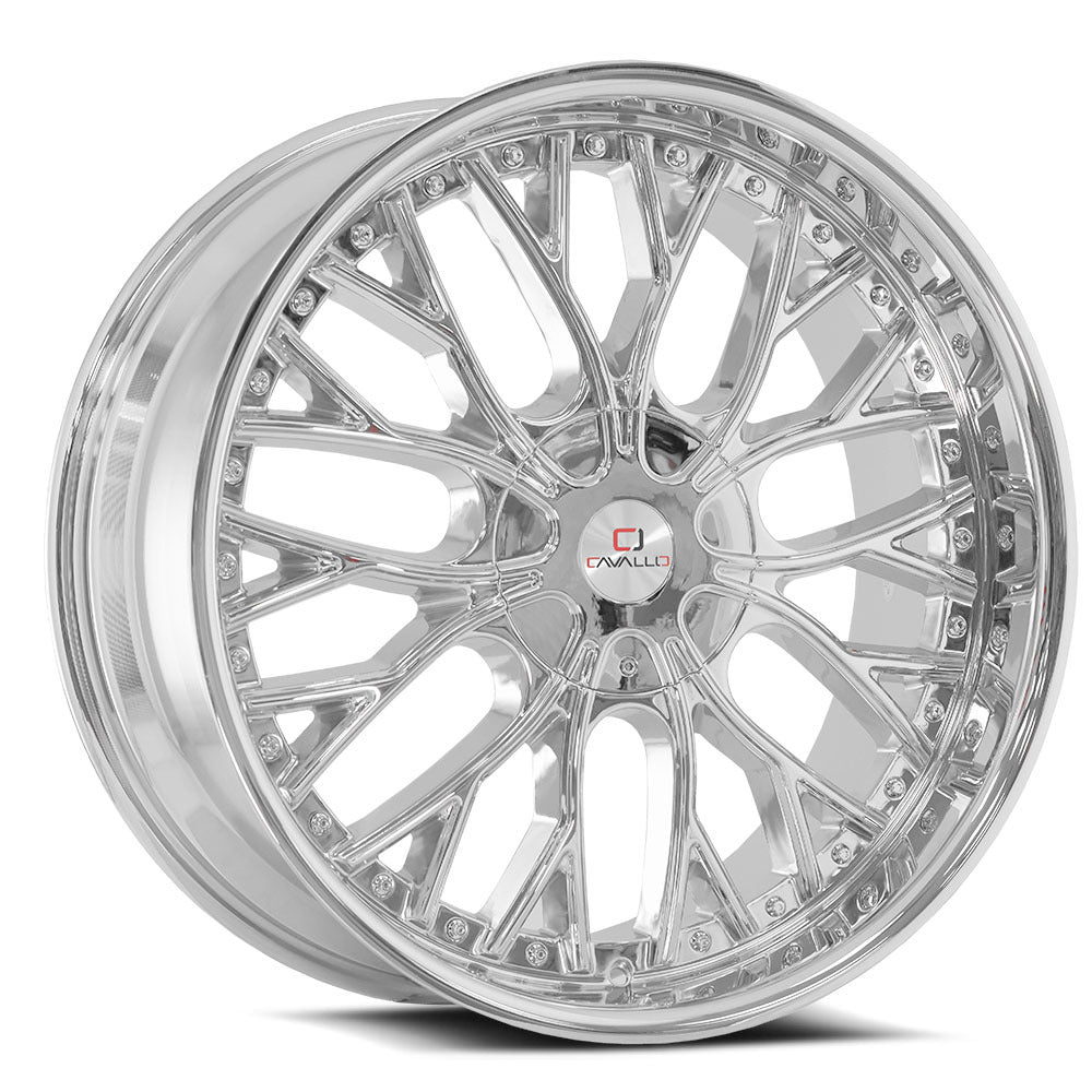 24x9 Cavallo CLV-33 Nano Chrome Wheel 5x115/5x120 (34mm)