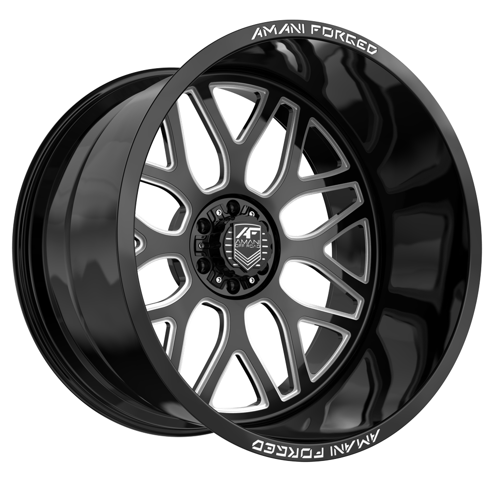 Amani ALLORA 26x14 8x Pocketed Blank -76 Cb 125.2 Gloss Black & Milled