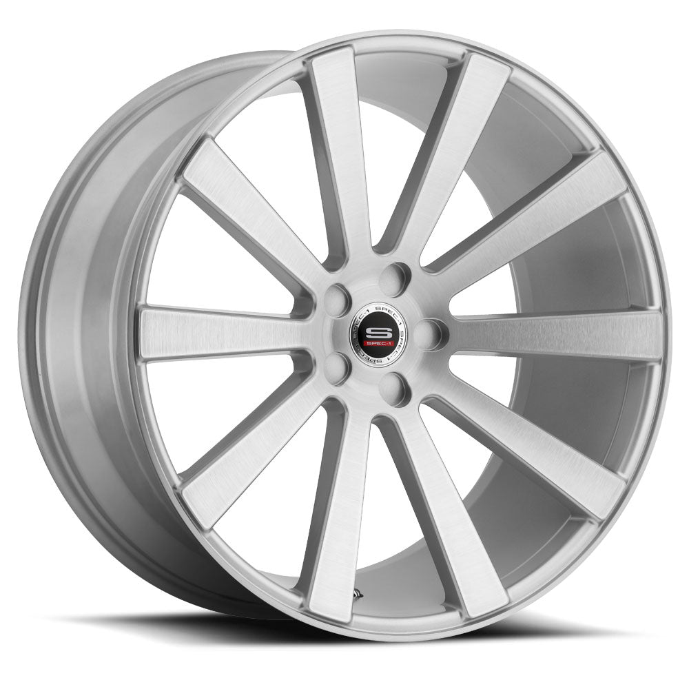 24x9 Spec-1 SPL-002 Silver Brushed Wheel 5x115 (15mm)