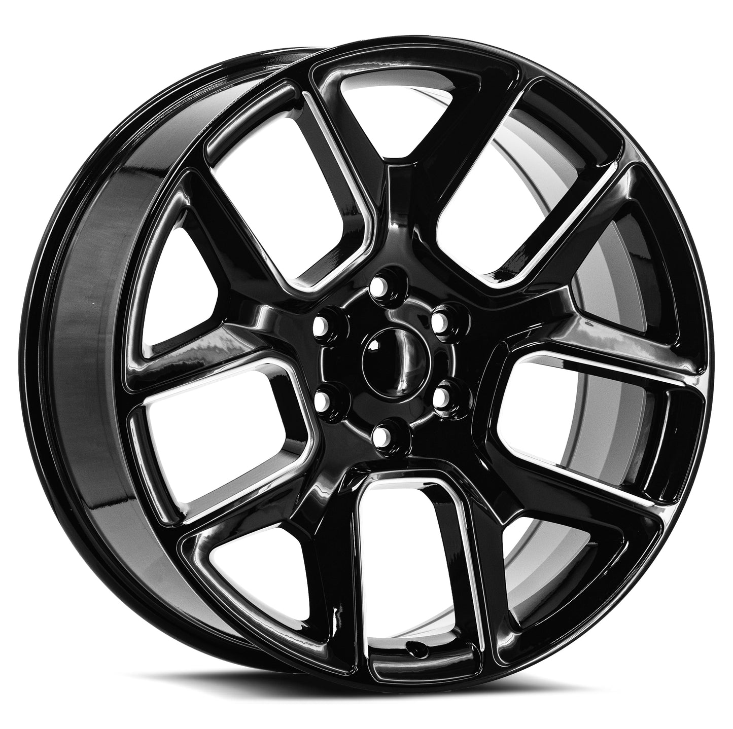 22x9 O.E. Revolution C-16 Gloss Black & Milled Wheel 6x5.5 (24mm)