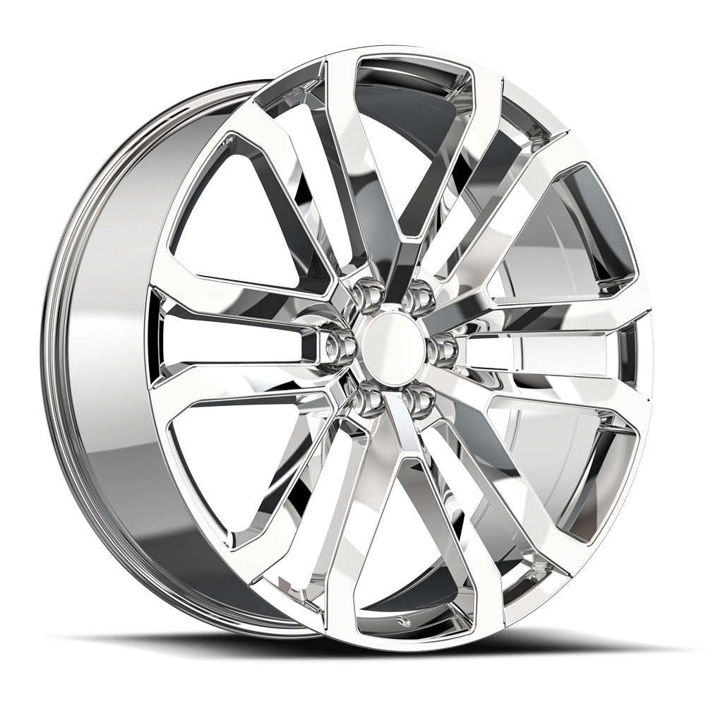 24x10 O.E. Revolution D-37 Nano Chrome Wheel 6x5.5 (31mm)