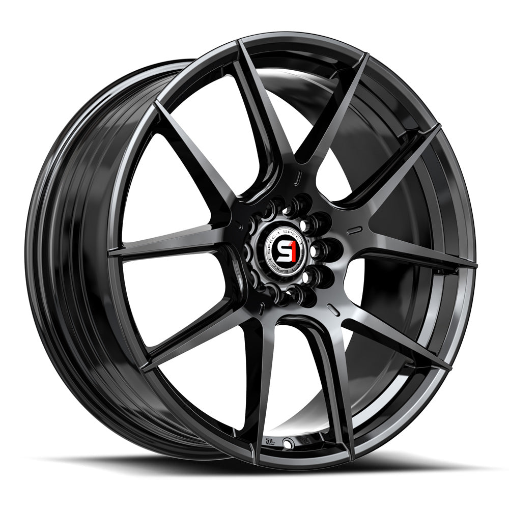 Spec-1 SP-71 20x8.5 5x114.3 5x120 +38 Cb 73.1 Gloss Black