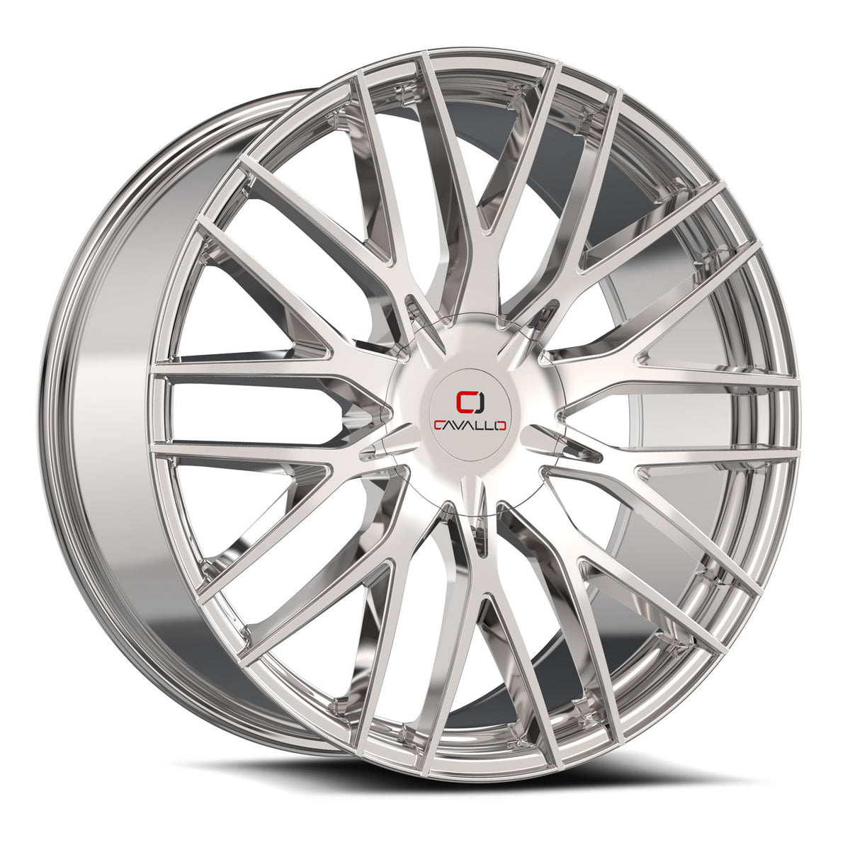 22x9.5 Cavallo CLV-45 Chrome Wheel 5x115/5x120 (15mm)