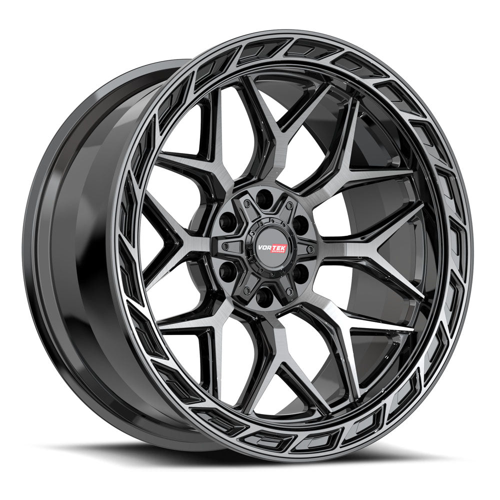 20x9 Vortek VRP-504 Black Diamond Cut With Dark Tint Wheel 5x5.5/5x150 (18mm)