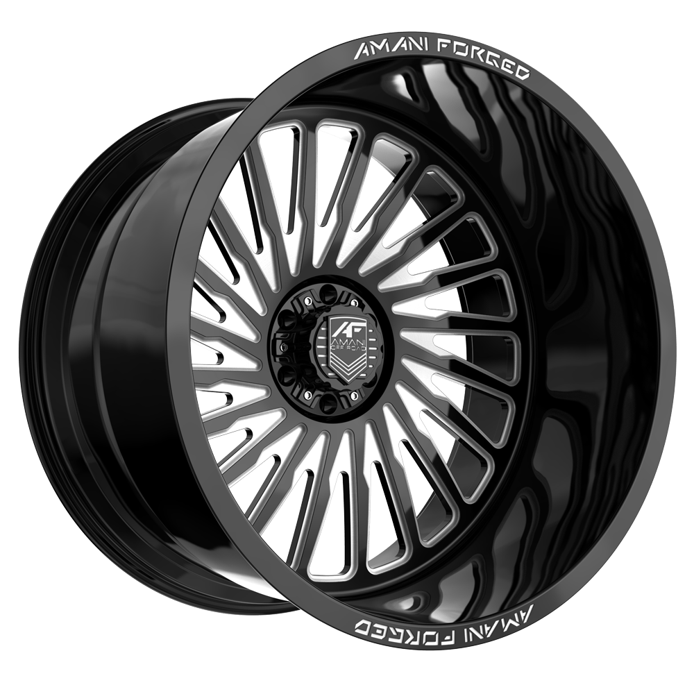 Amani CULTURA-R 22x12 8x Blank -44 Cb 125.2 Gloss Black & Milled