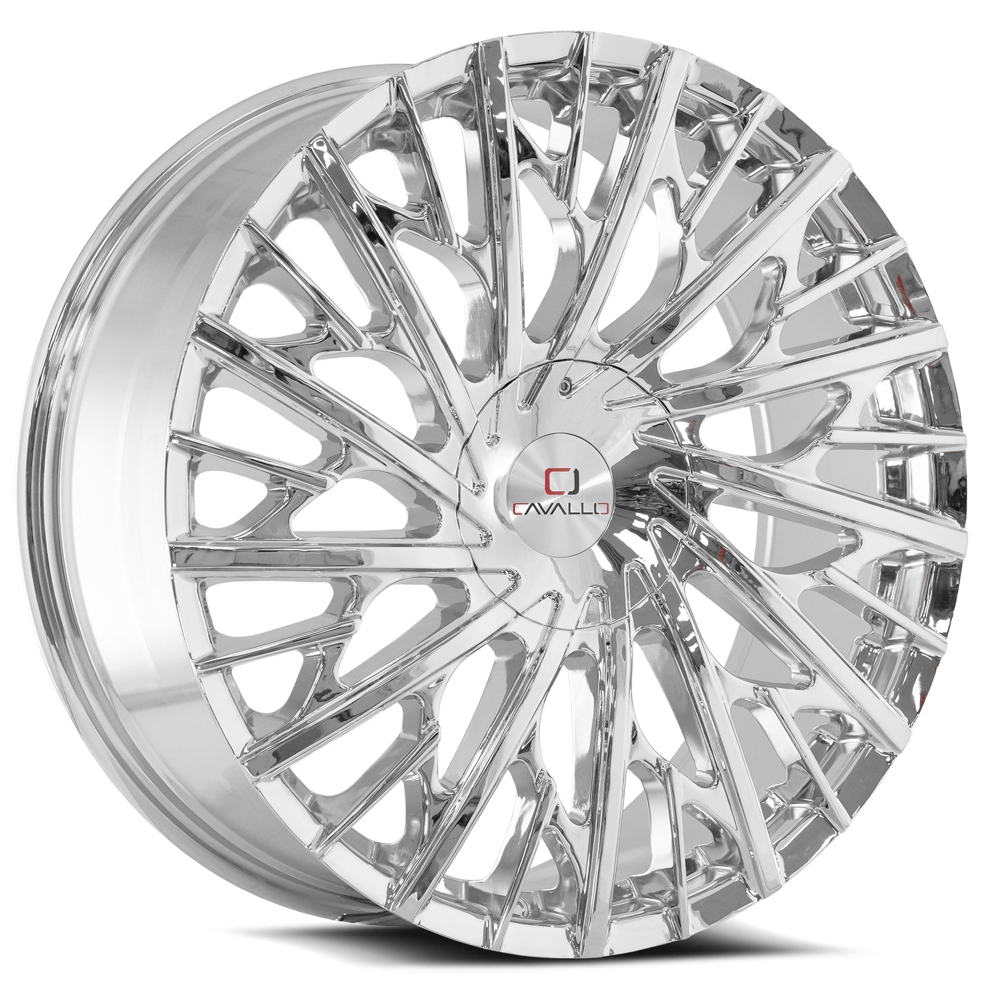 22x8.5 Cavallo CLV-30 Nano Chrome Wheel 5x4.5/5x120 (38mm)