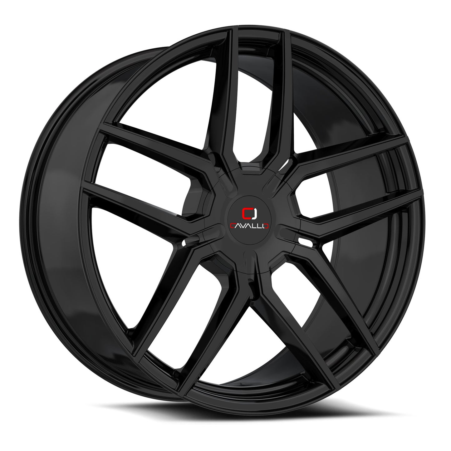 18x8 Cavallo CLV-55 Gloss Black Wheel 5x110/5x4.5 (35mm)