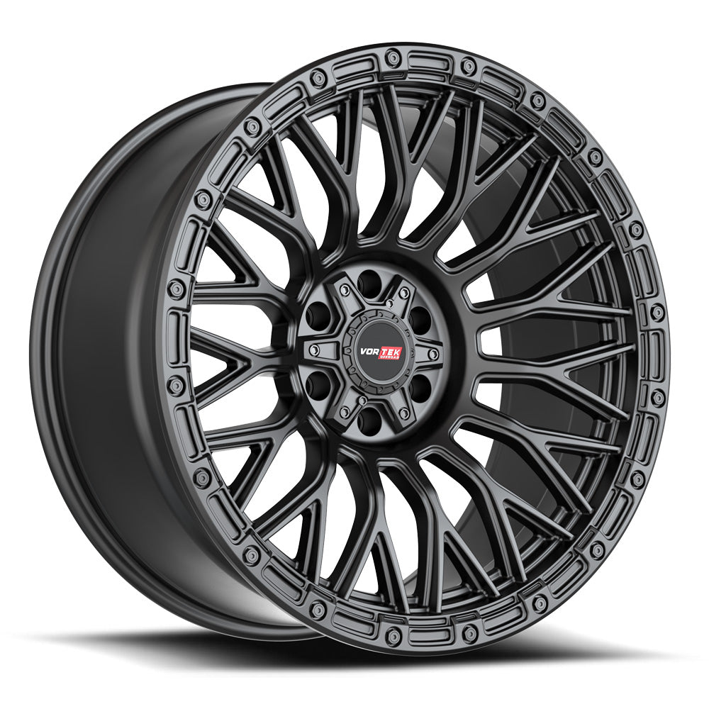 17x9 Vortek VRT-607 Matte Black Wheel 6x120/6x5.5 (0mm)