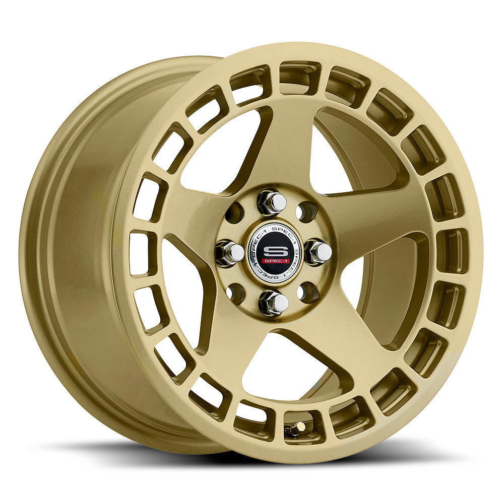 15x8 Spec-1 SPT-901 Gold Wheel 4x100/4x4.5 (20mm)