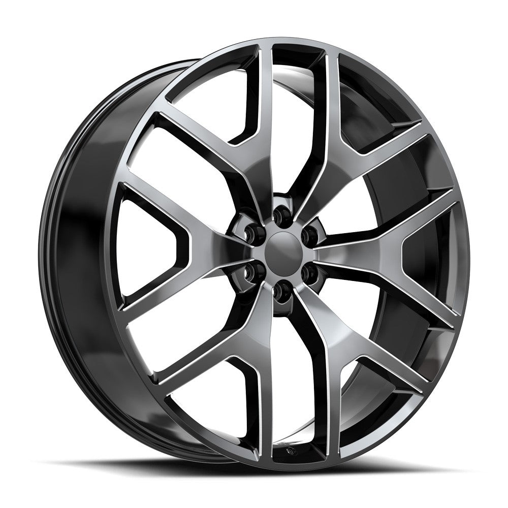 OE. Revolution G-04 30x10 6X139.7 +31 Cb 78.1 Gloss Black & Milled
