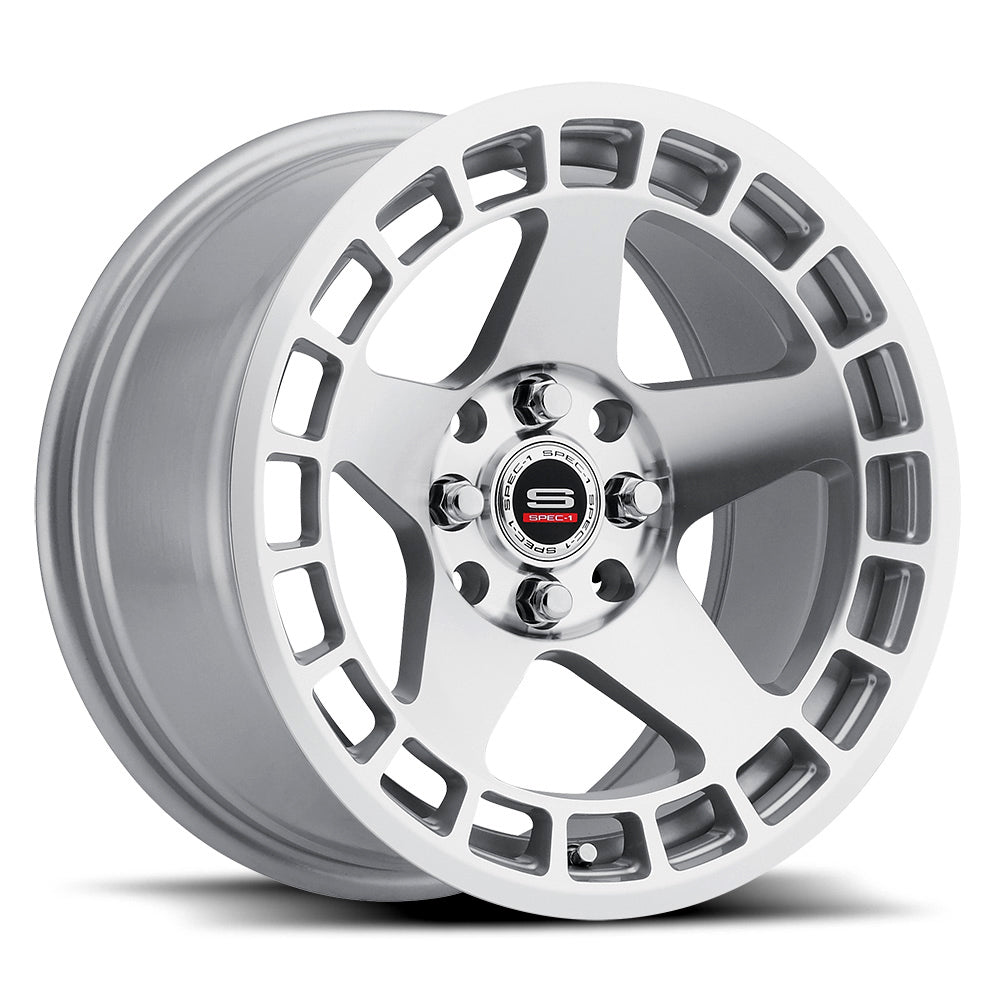 15x8 Spec-1 SPT-901 Silver Machined Wheel 4x100 (20mm)