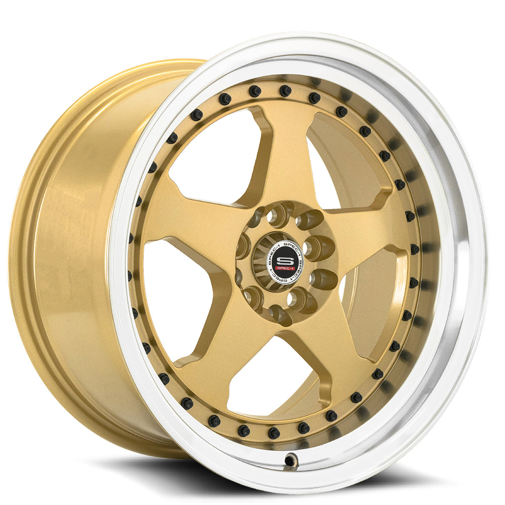 15x8 Spec-1 SPT-21 Gold Wheel 4x100/4x4.5 (20mm)