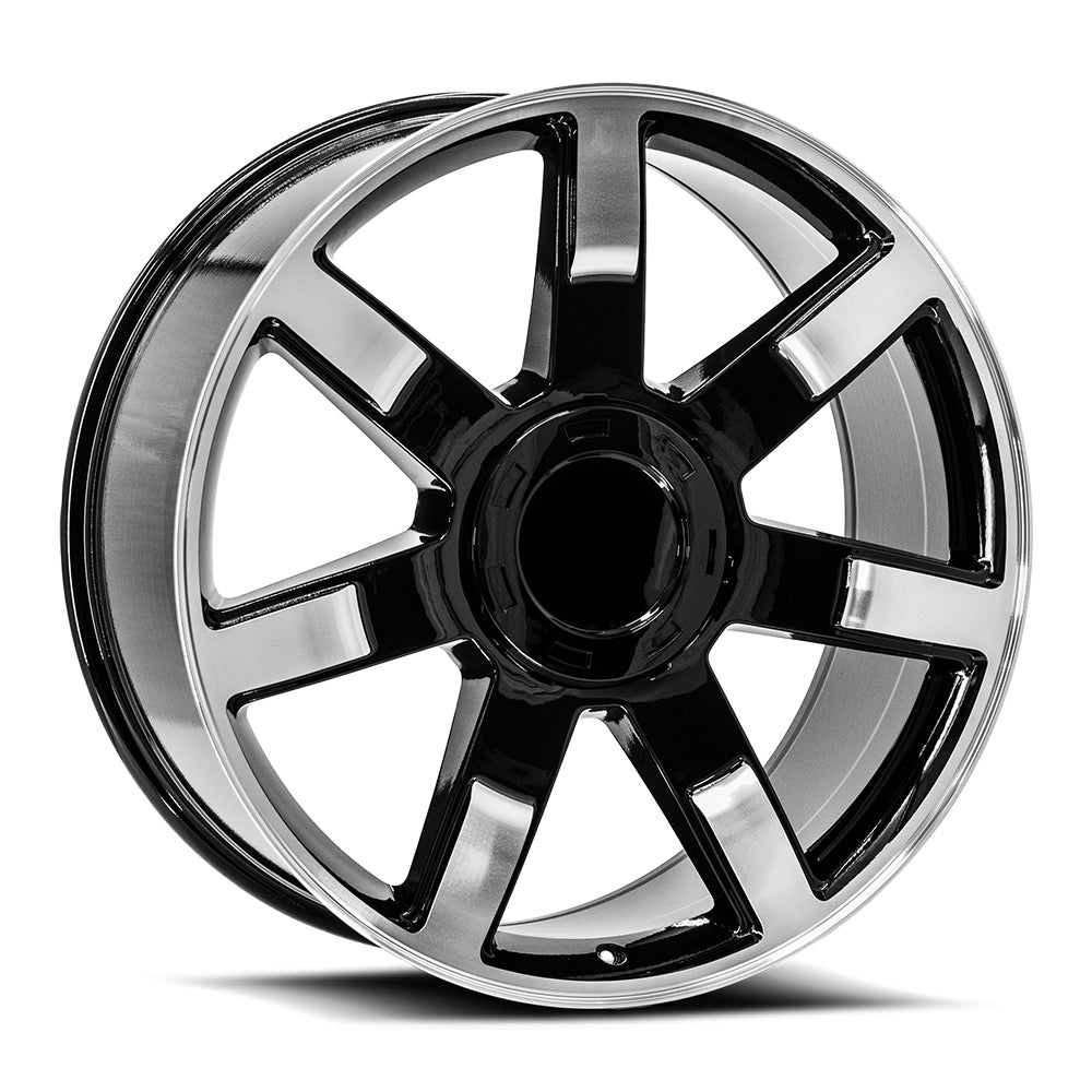 24x10 O.E. Revolution 122 Gloss Black & Machined Wheel 6x5.5 (31mm)